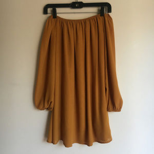 ❤️4/$16❤️ Burnt Orange Off the Shoulder Dress